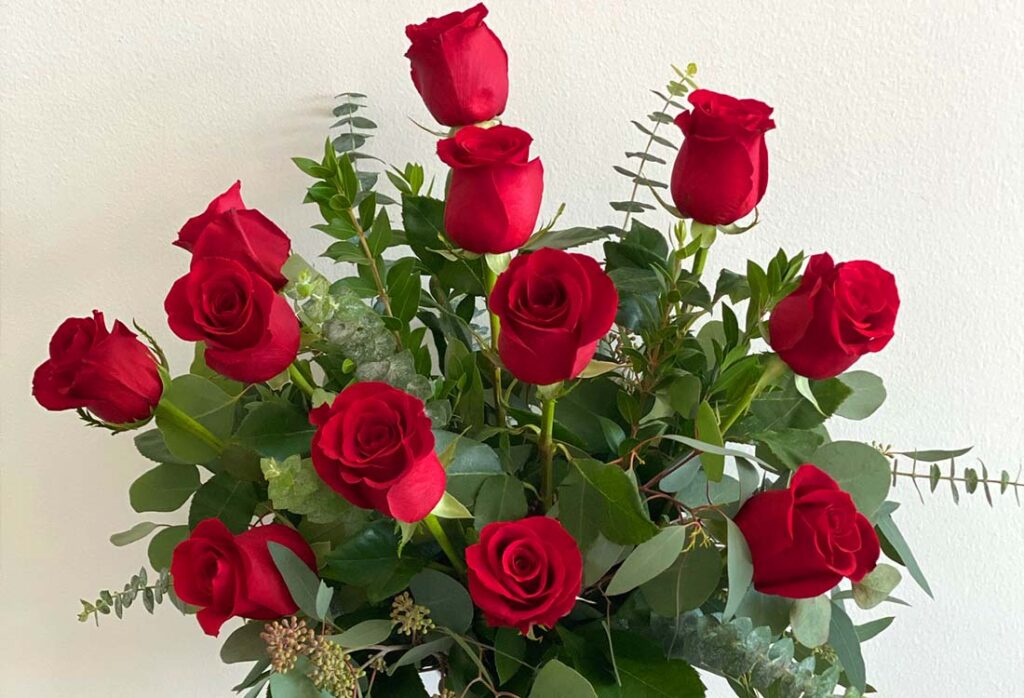classic red roses from Luxe Stems Frisco